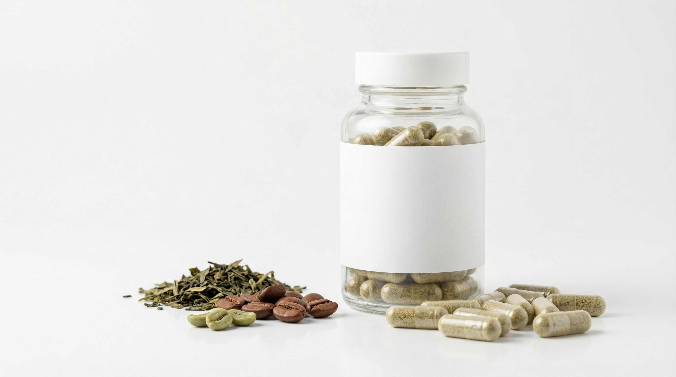 Quemagrasas naturales: cápsulas con té verde y granos de café