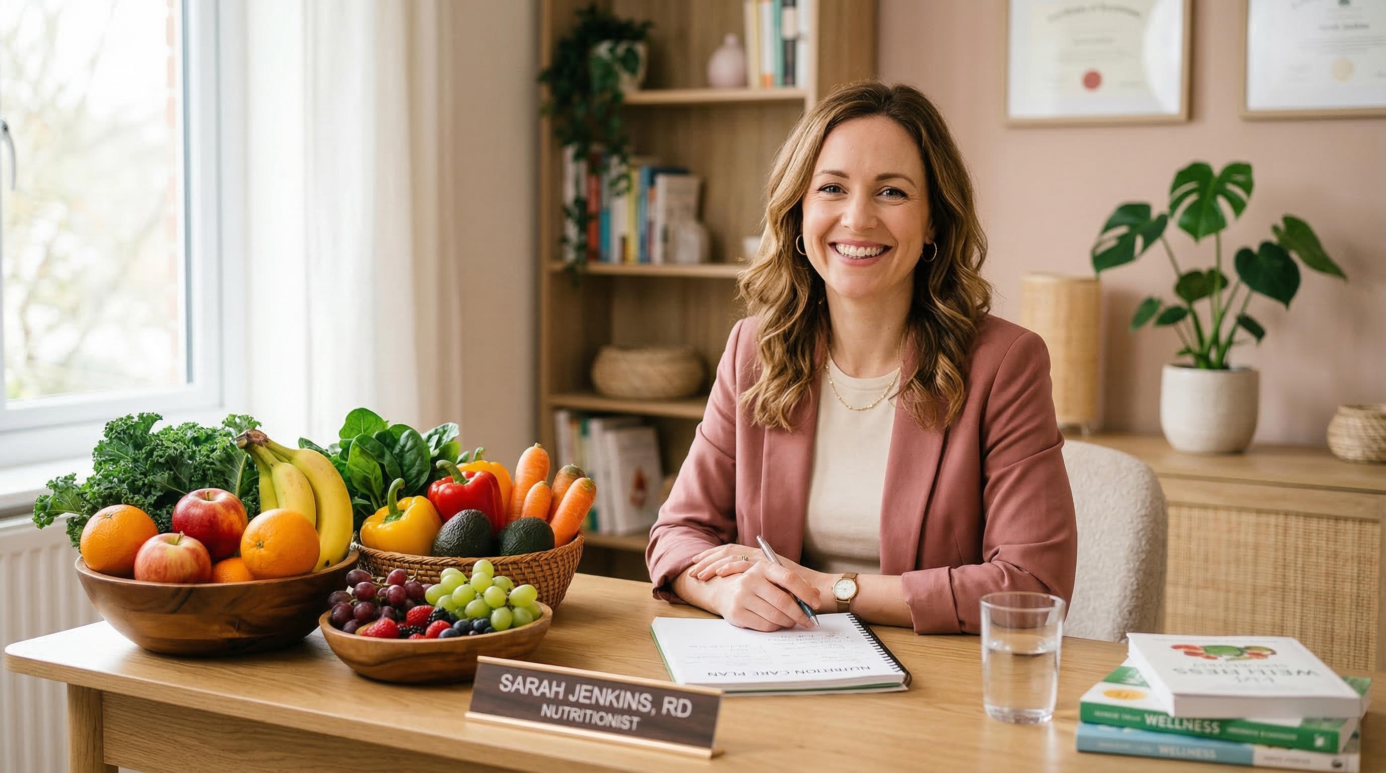 Sílvia Gutiérrez, nutricionista materno-infantil en su consulta de Sabadell